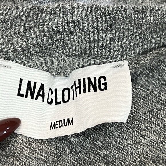 LNA Strong Shoulder Muscle Tee Size M Medium Gray Top - Picture 4 of 7